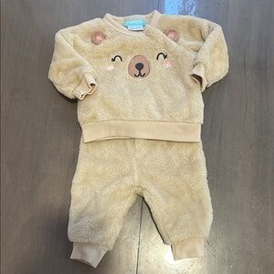 Adorable Bear Face Fleece Baby Outfit
